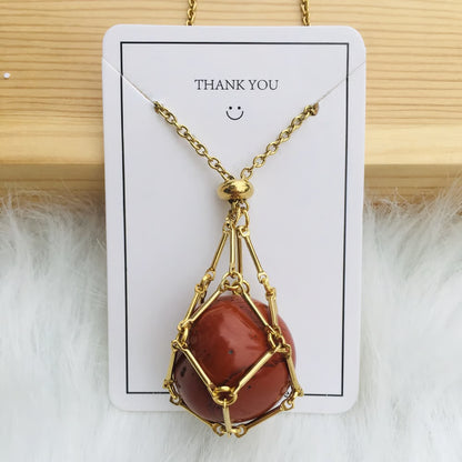 🔥 Crystal Stone Holder Necklace - Free (Crystal) Gift Included🎁