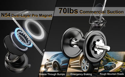 🏆 50K+ SOLD! – Almost Gone💥-✨360° Adjustable Vacuum Magnetic Phone Holder