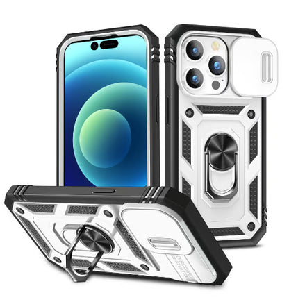 Magnetic Car Finger Ring 3-in-1 Phone Case