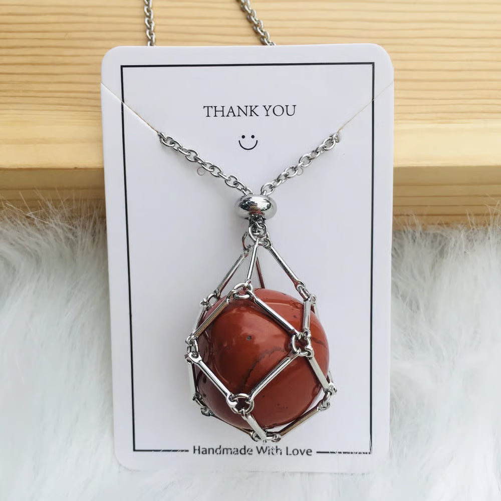 🔥 Crystal Stone Holder Necklace - Free (Crystal) Gift Included🎁