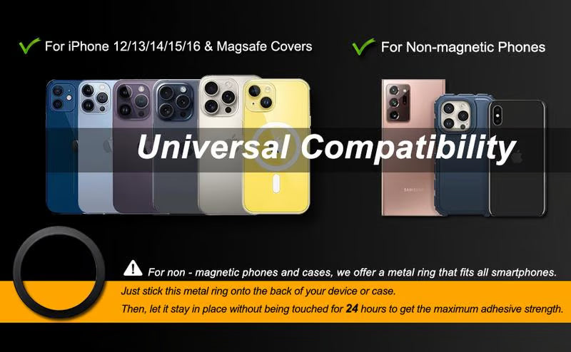 🏆 50K+ SOLD! – Almost Gone💥-✨360° Adjustable Vacuum Magnetic Phone Holder