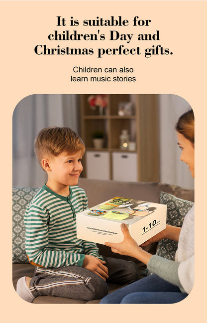 🎶Kids Phonograph with 96 Cards💿📻Early Education Phonograph Story Machine