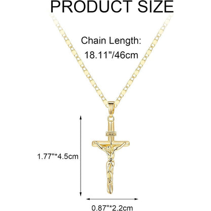Sculpted Detail Crucifix Pendant