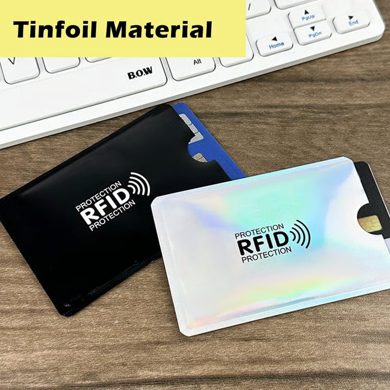 🔐8 Packs RFID Blocking Card Sleeves – Anti-Skimming Credit Card Protection Set