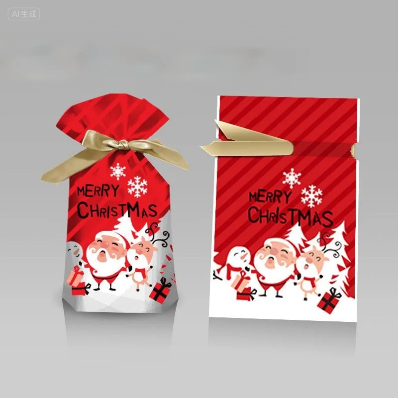 🎄Drawstring Christmas Gift Bags (Biodegradable)