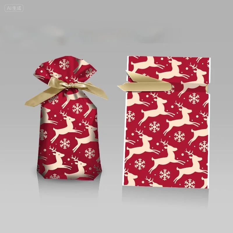 🎄Drawstring Christmas Gift Bags (Biodegradable)