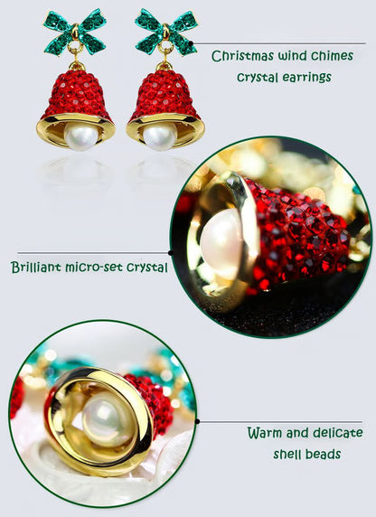 🎉Wind chime rhinestone earrings