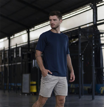 Men's Plain Round Neck Raglan Sleeve