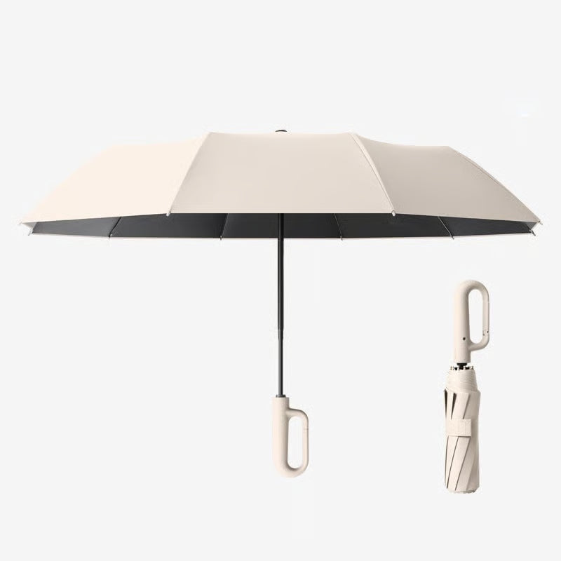 Creative Ring Buckle Windproof Reinforced Umbrella (Premium Quality, Proven Performance: Auto-Open, 125cm Wide, 20 Wind-Resistant Fiberglass Ribs – You Get What You Pay For.)