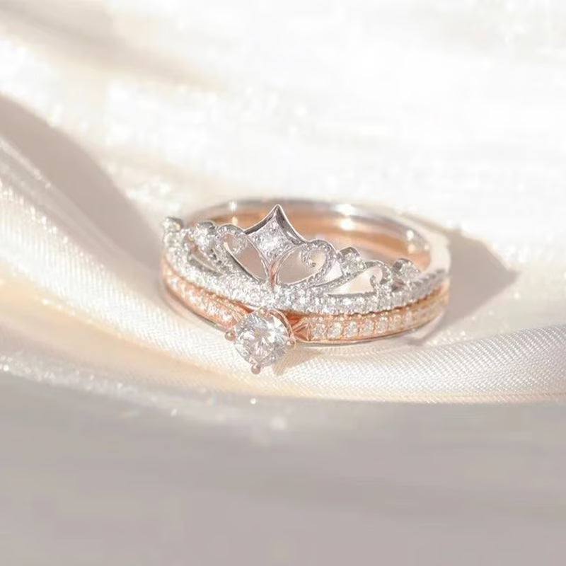 Last Day 49% OFF - Keep Me In Your Heart - Crown Ring (Adjustable - One Size Fits All)