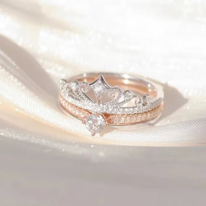 Last Day 49% OFF - Keep Me In Your Heart - Crown Ring (Adjustable - One Size Fits All)