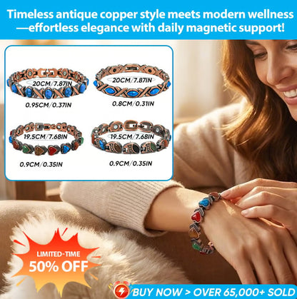 Antique Copper Magnetic Bracelet