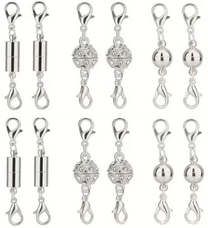Magnetic Necklace Clasps and Closures - 12 pcs Jewelry Clasp Set