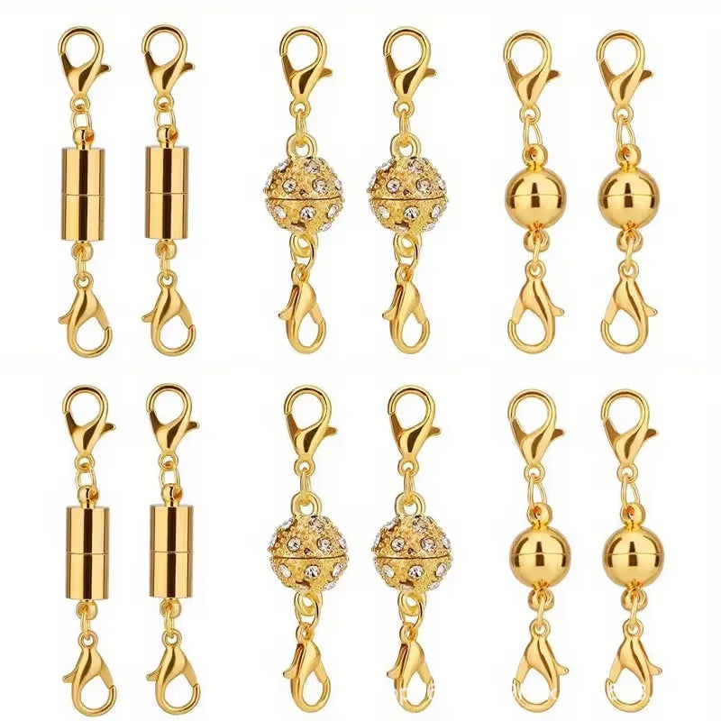 Magnetic Necklace Clasps and Closures - 12 pcs Jewelry Clasp Set