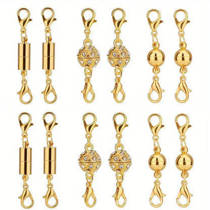 Magnetic Necklace Clasps and Closures - 12 pcs Jewelry Clasp Set