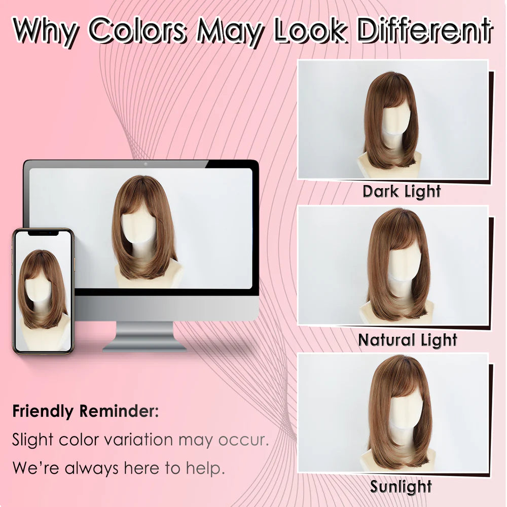 Ramona - Short Blonde Highlight Bob Wig