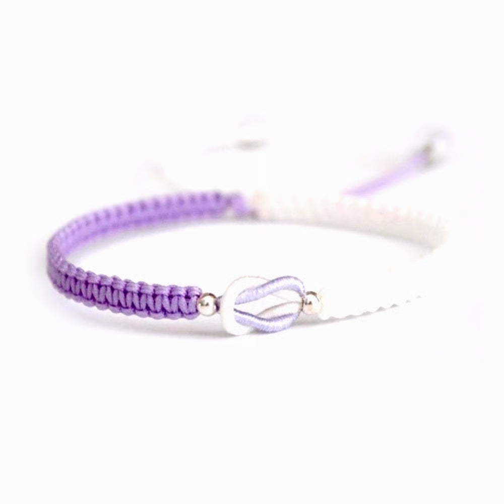 🎁-To My Granddaughter "Forever Linked Together" Handmade Braided Bracelet