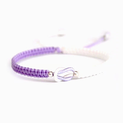 🎁-To My Granddaughter "Forever Linked Together" Handmade Braided Bracelet