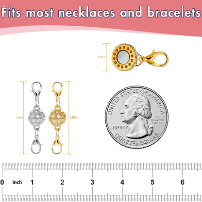Magnetic Necklace Clasps and Closures - 12 pcs Jewelry Clasp Set