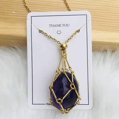 🔥 Crystal Stone Holder Necklace - Free (Crystal) Gift Included🎁