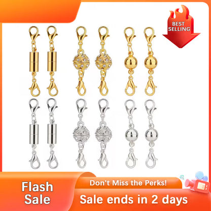 Magnetic Necklace Clasps and Closures - 12 pcs Jewelry Clasp Set