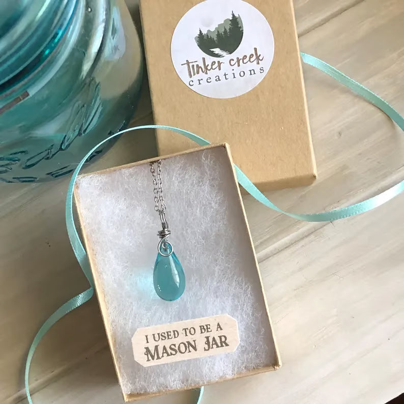 👐 Carry a Piece of History: Our Handcrafted Upcycled Mason Jar Earrings 💙