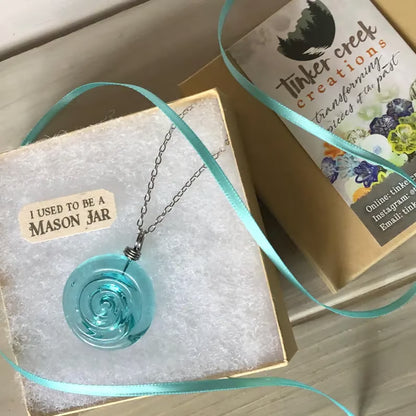 👐 Carry a Piece of History: Our Handcrafted Upcycled Mason Jar Earrings 💙