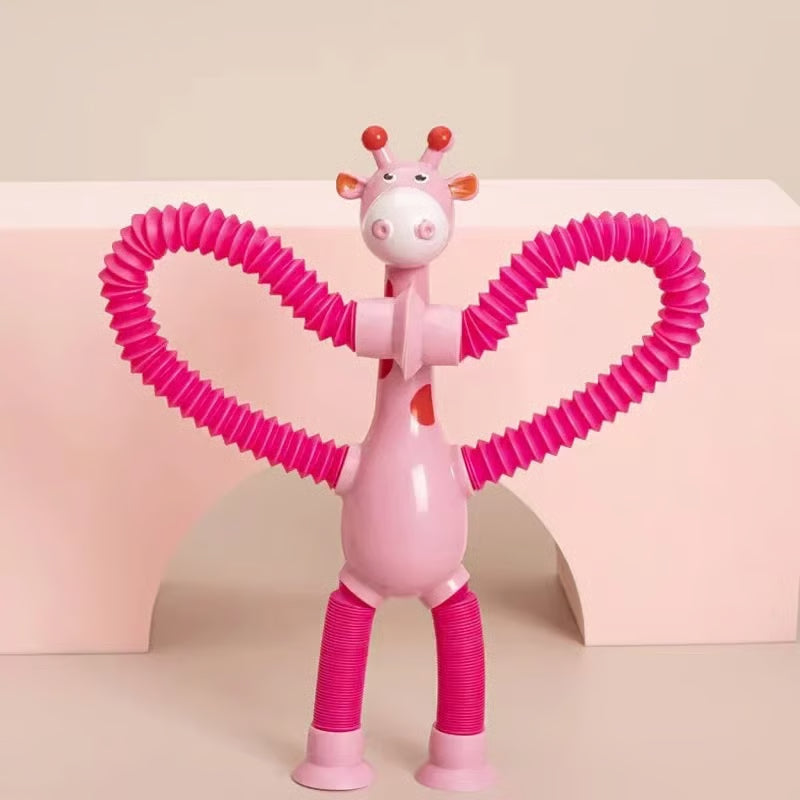 Telescopic Suction Cup Giraffe Toy