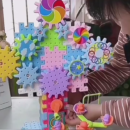 Children's Assembled Electric Gear Building Blocks