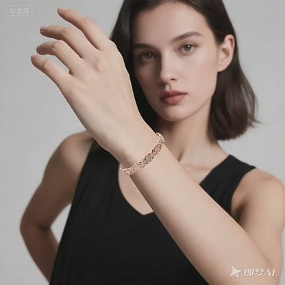 Infinity Clover Copper Magnetic Bracelet
