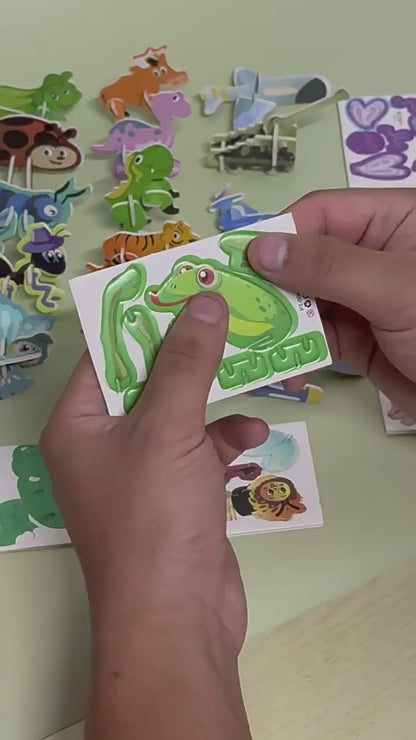 🔥Educational 3D Cartoon Puzzle