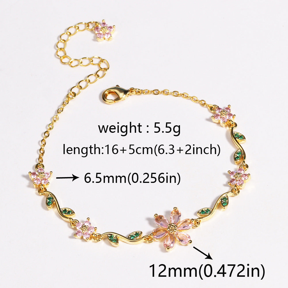 🔥2026 NEW ARRIVAL🔥 -Flower Bracelet (Perfect jewelry and gifts)