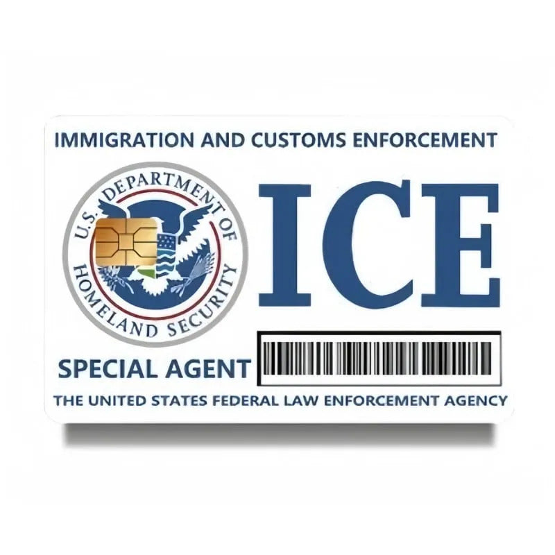 🔥Secret Agent Card Skins Kit: FBI/ICE Designs • Cosplay & Gift Stickers