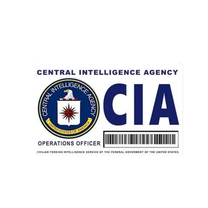 🔥Secret Agent Card Skins Kit: FBI/ICE Designs • Cosplay & Gift Stickers