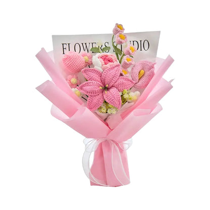 Handmade Crochet Flower Bouquet Gift